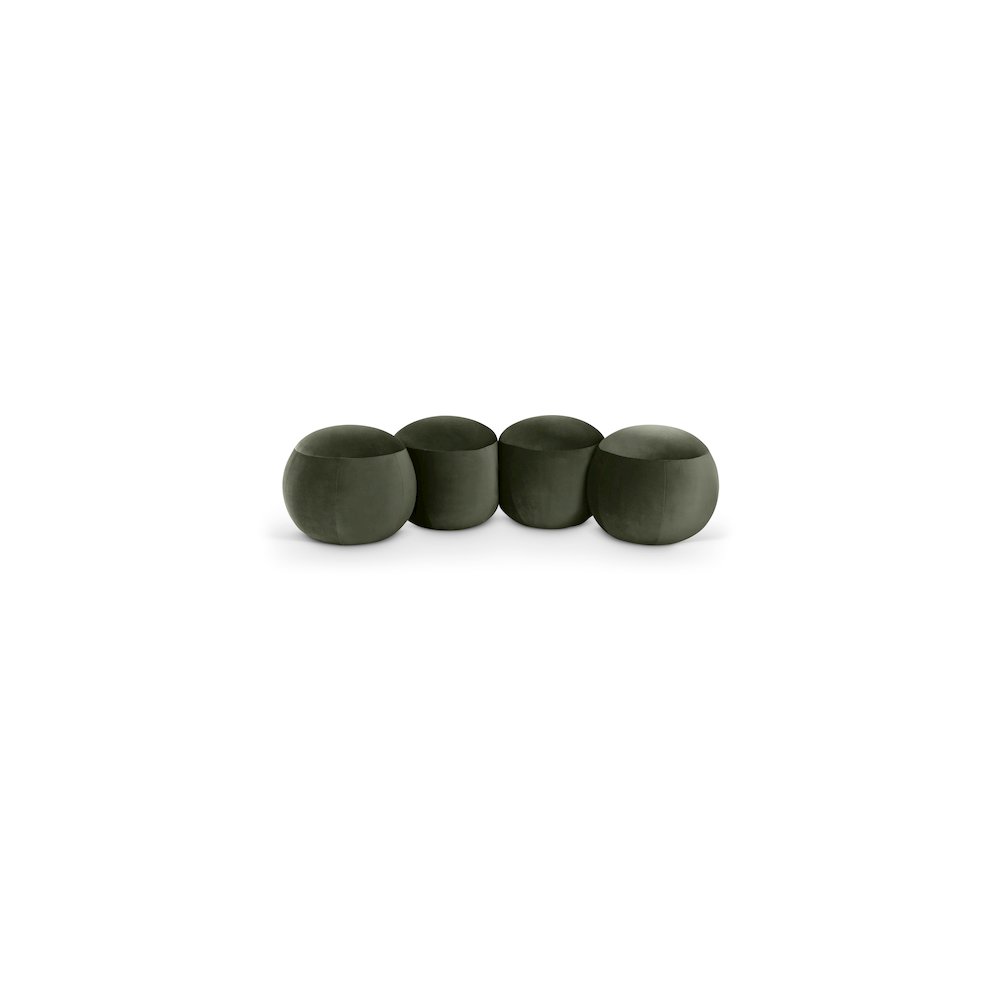 Apollo Green Velvet Bench