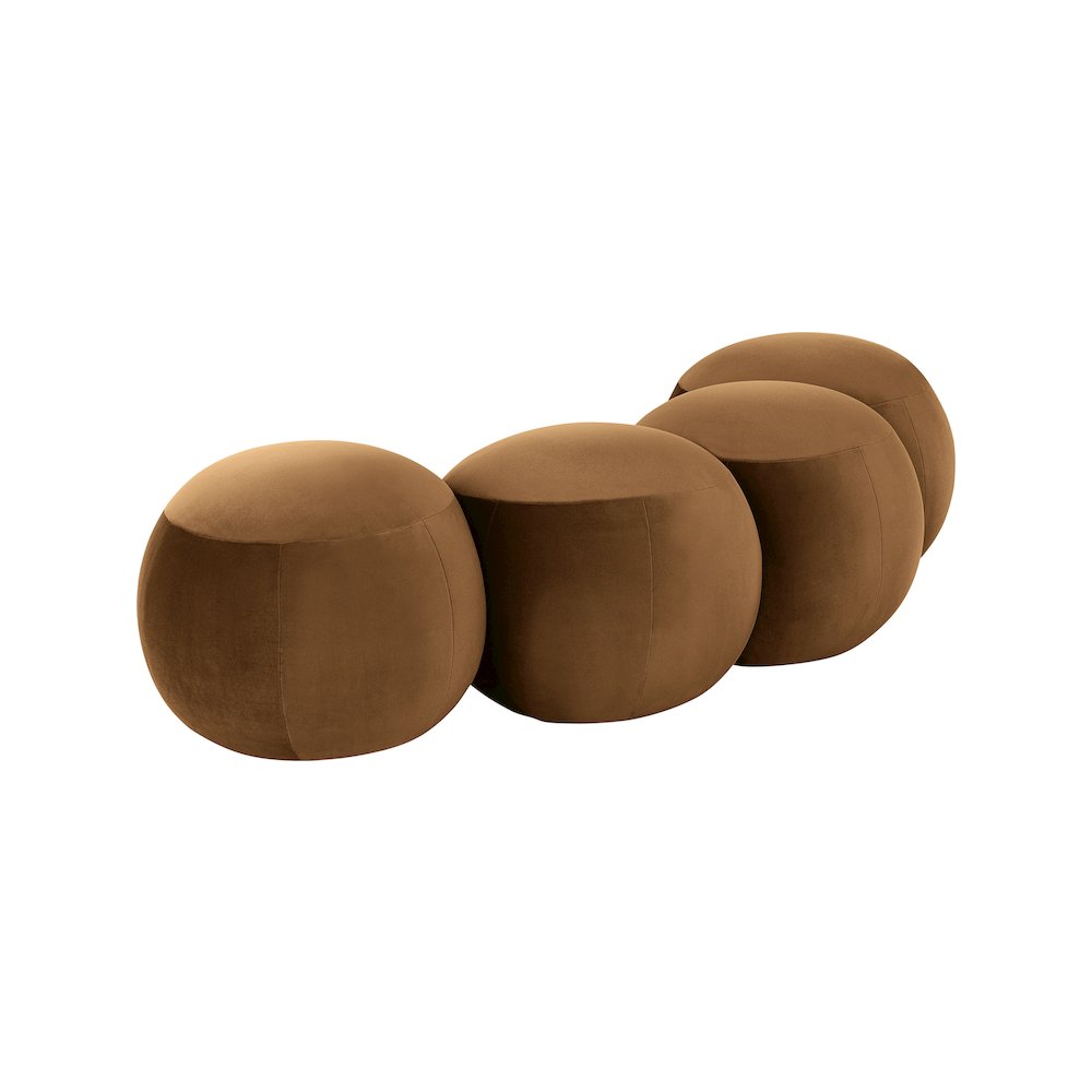 Apollo Saddle Velvet Bench