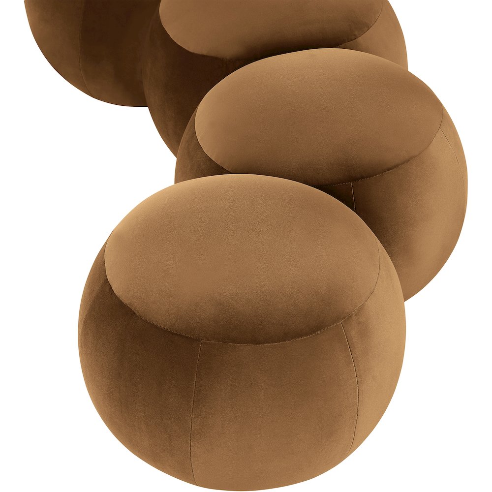 Apollo Saddle Velvet Bench