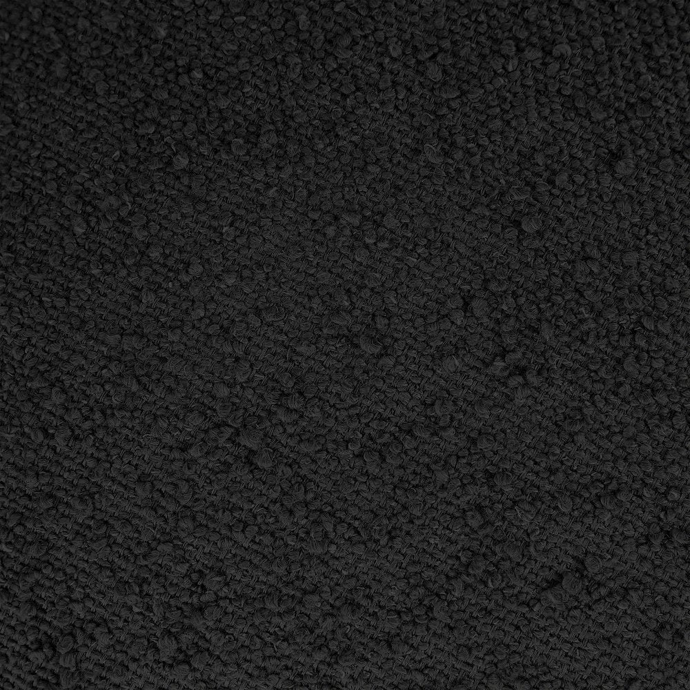 Apollo Black Boucle Fabric Bench