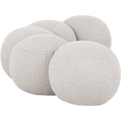 Apollo Cream Boucle Fabric Bench