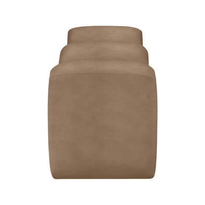 Willow Brown Vegan Leather Bench