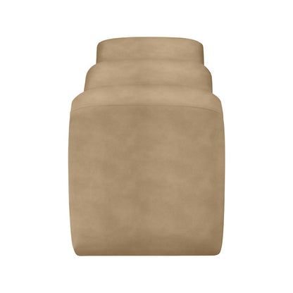 Willow Tan Vegan Leather Bench