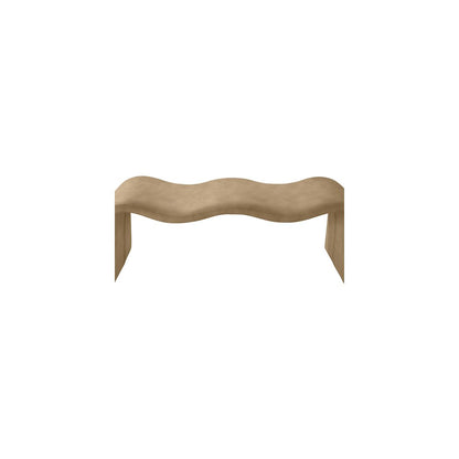 Willow Tan Vegan Leather Bench