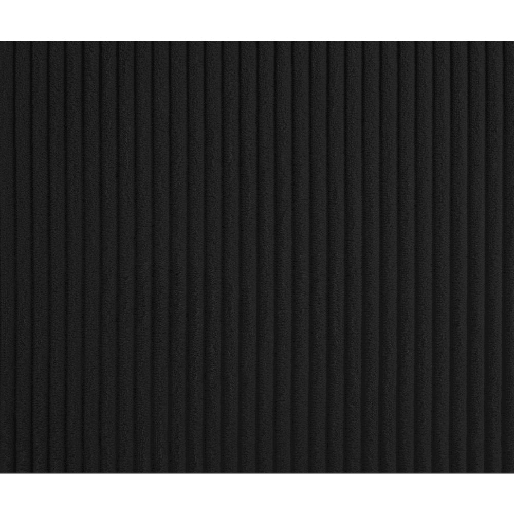 Willow Black Corduroy Fabric Bench