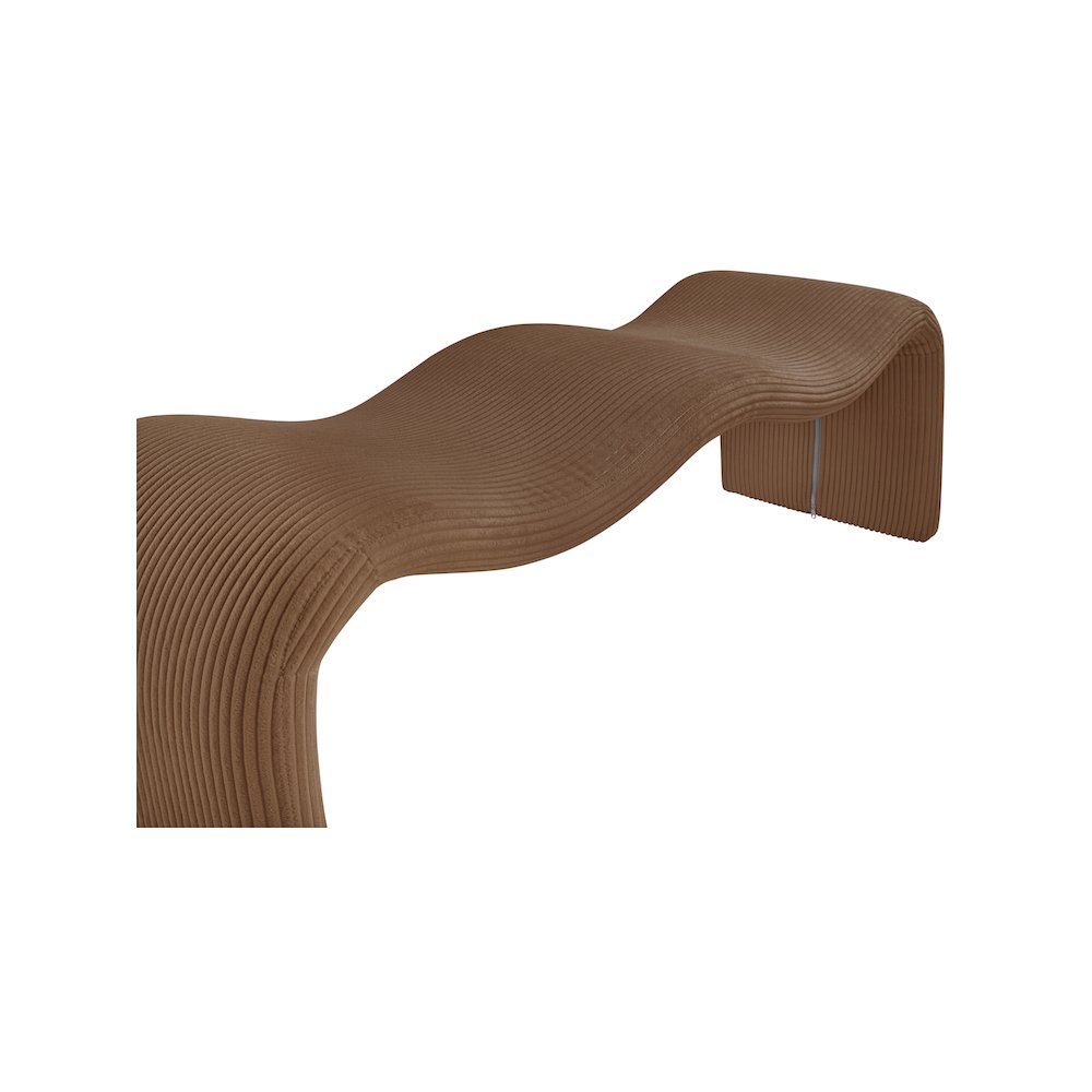 Willow Saddle Corduroy Fabric Bench