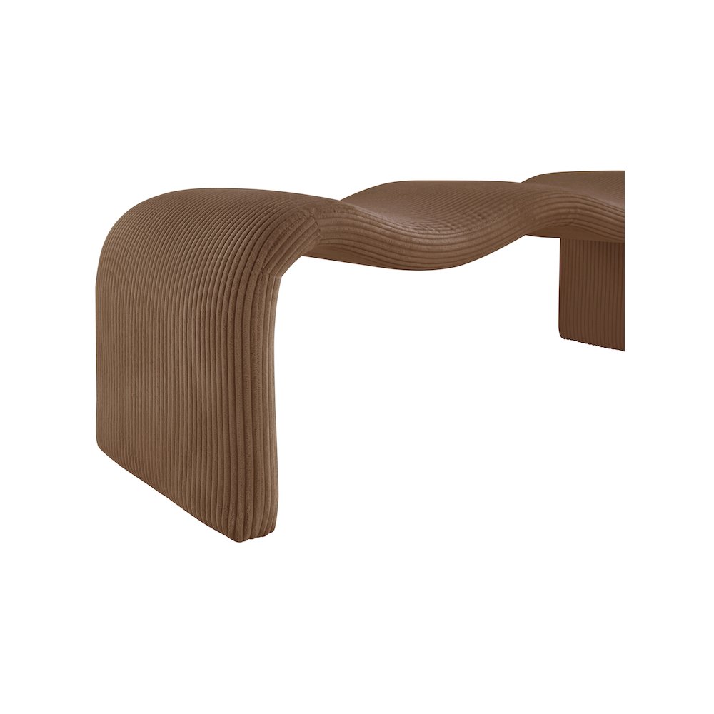 Willow Saddle Corduroy Fabric Bench