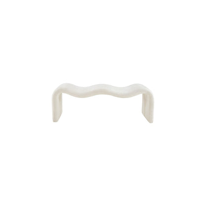 Willow Cream Chenille Fabric Bench