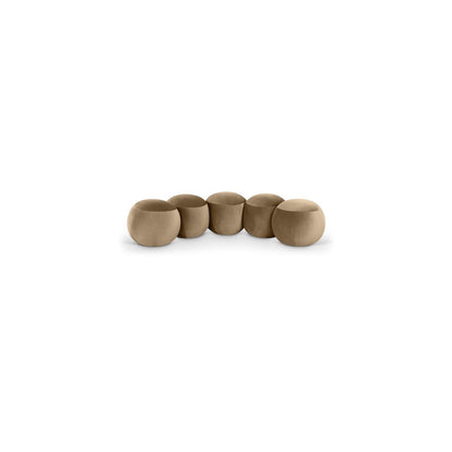 Apollo Beige Velvet Bench