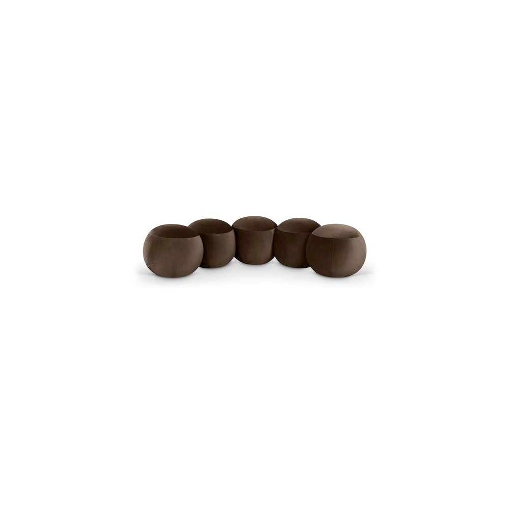 Apollo Brown Velvet Bench