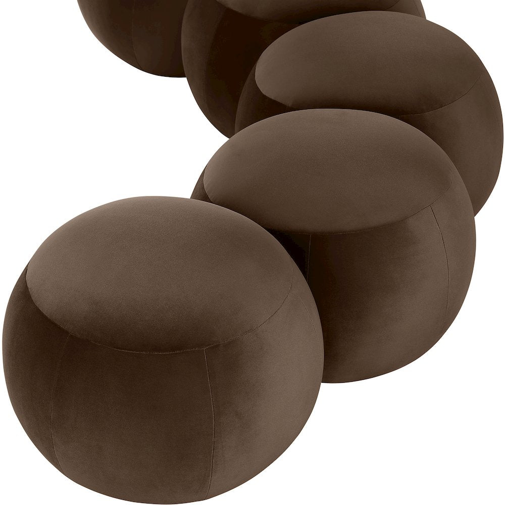 Apollo Brown Velvet Bench