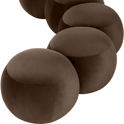 Apollo Brown Velvet Bench