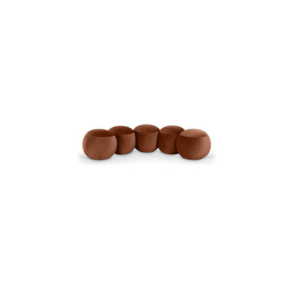 Apollo Cognac Velvet Bench