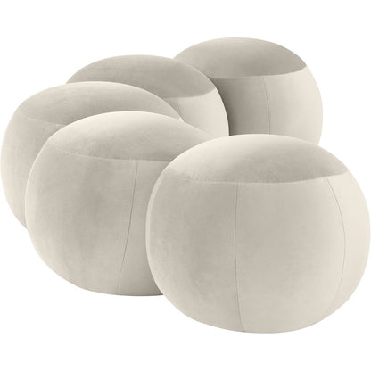 Apollo Cream Velvet Bench