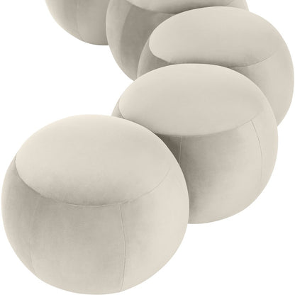 Apollo Cream Velvet Bench