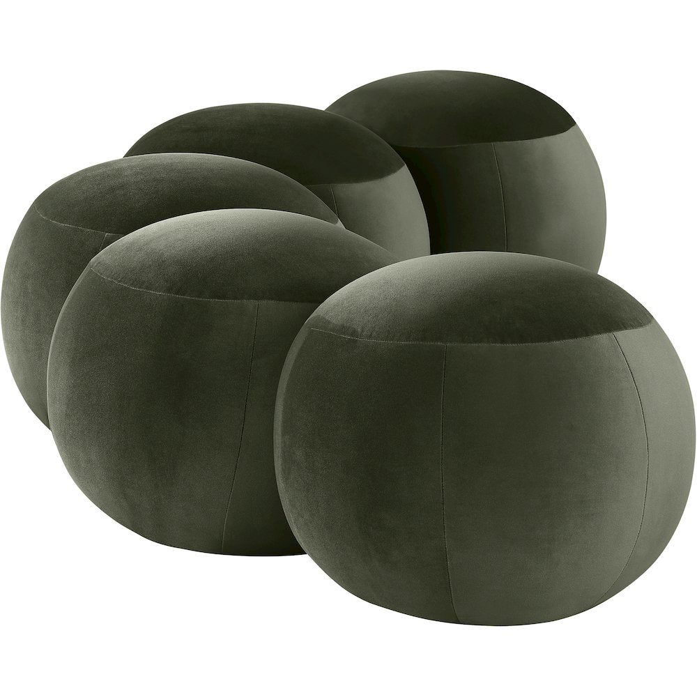 Apollo Green Velvet Bench
