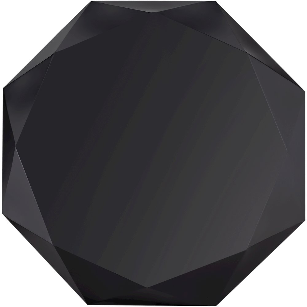 Gemma Matte Black Coffee Table