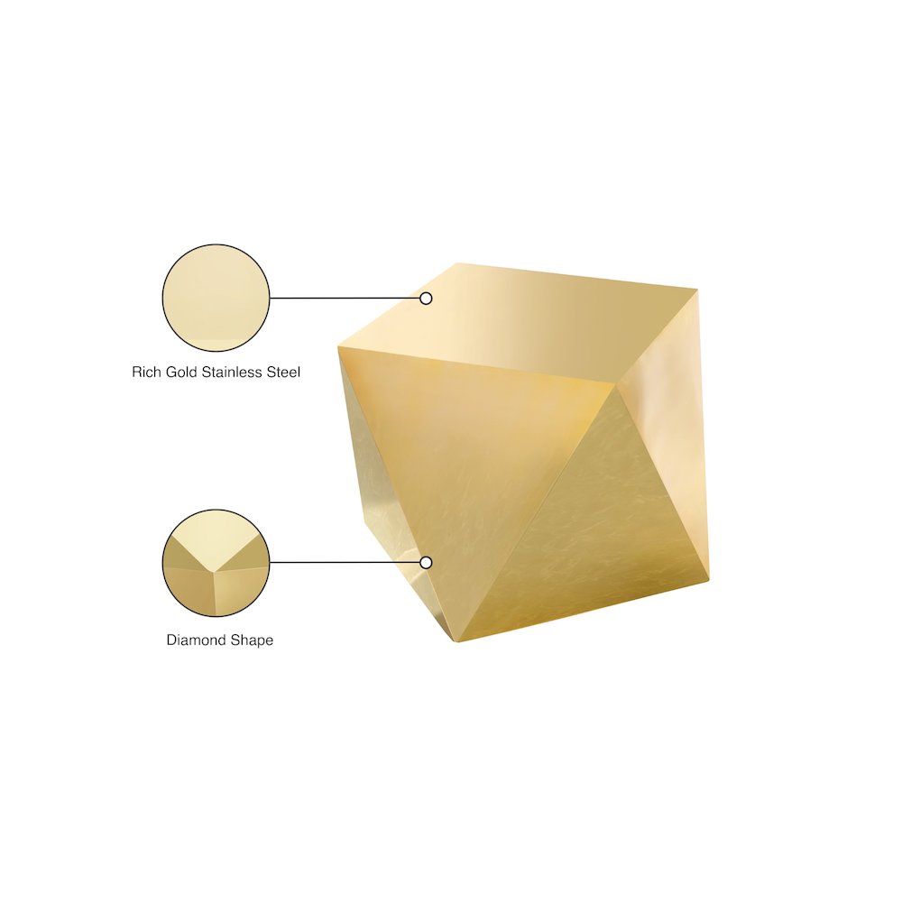 Gemma Gold End Table