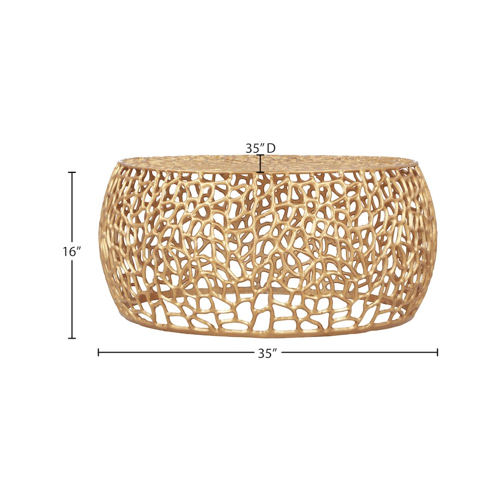 Priya Gold Coffee Table