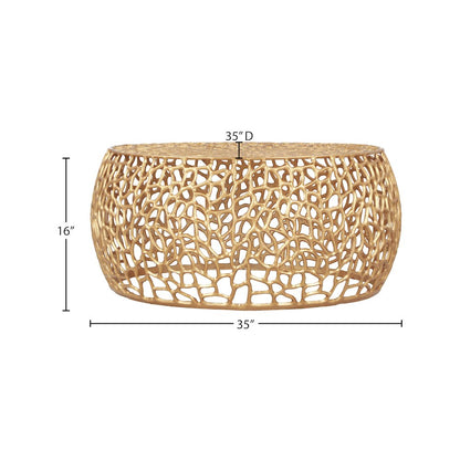 Priya Gold Coffee Table