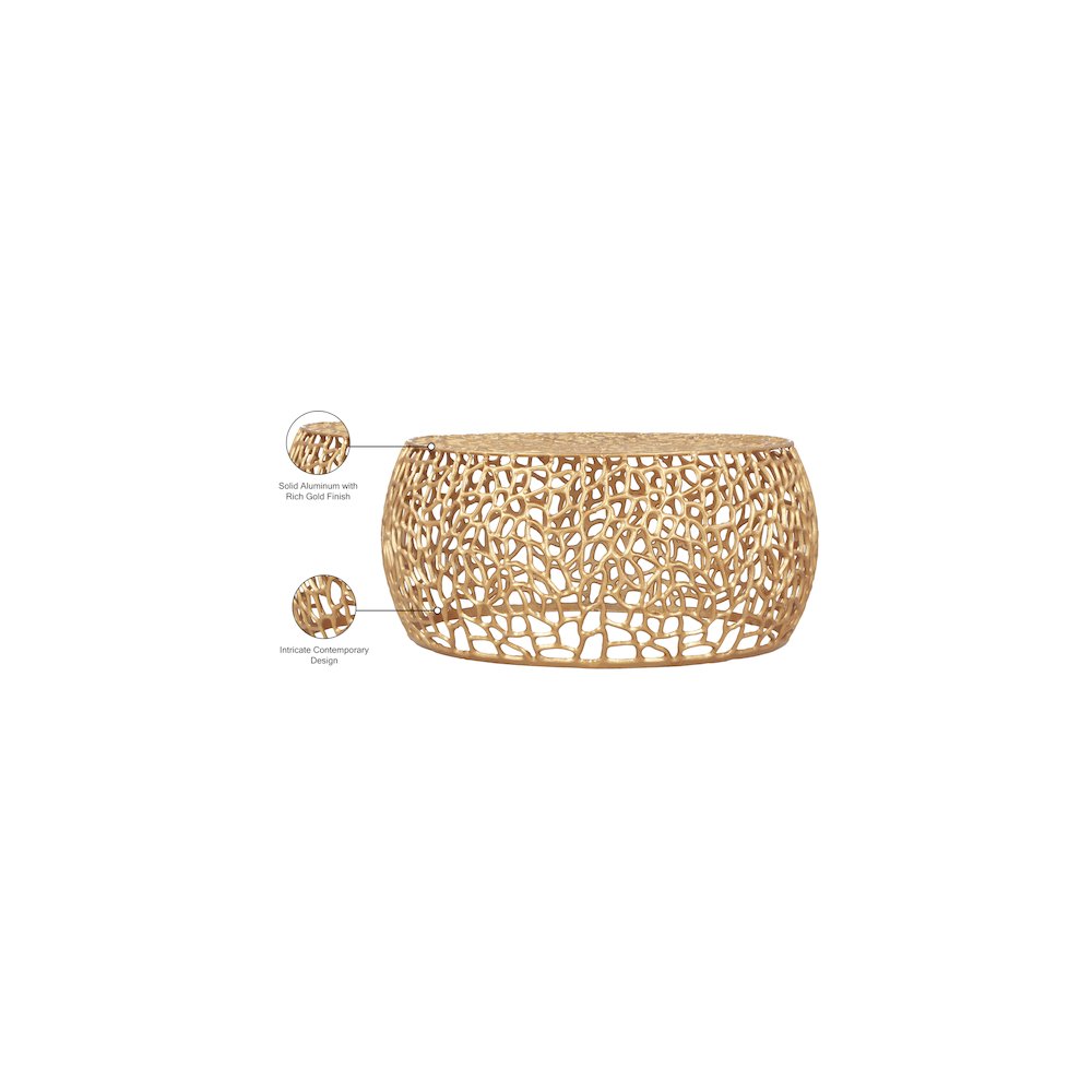 Priya Gold Coffee Table