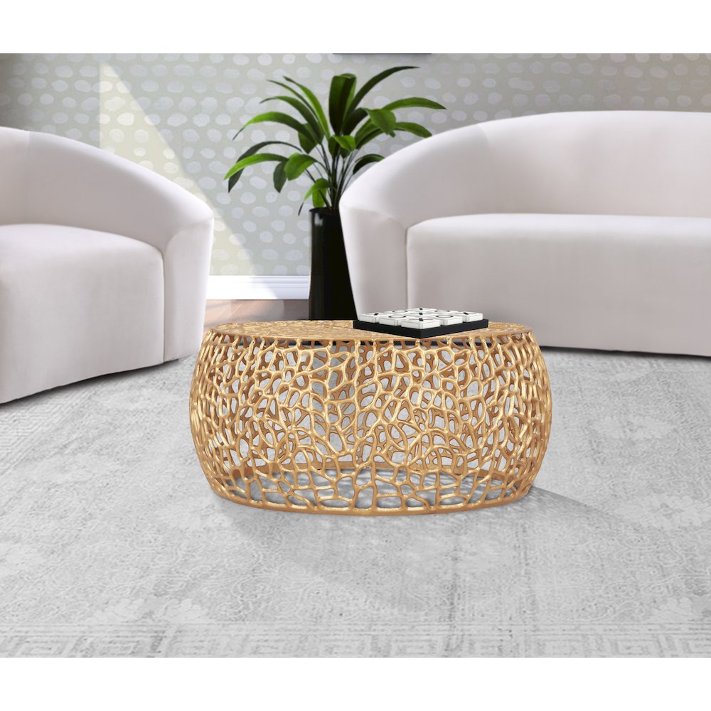Priya Gold Coffee Table