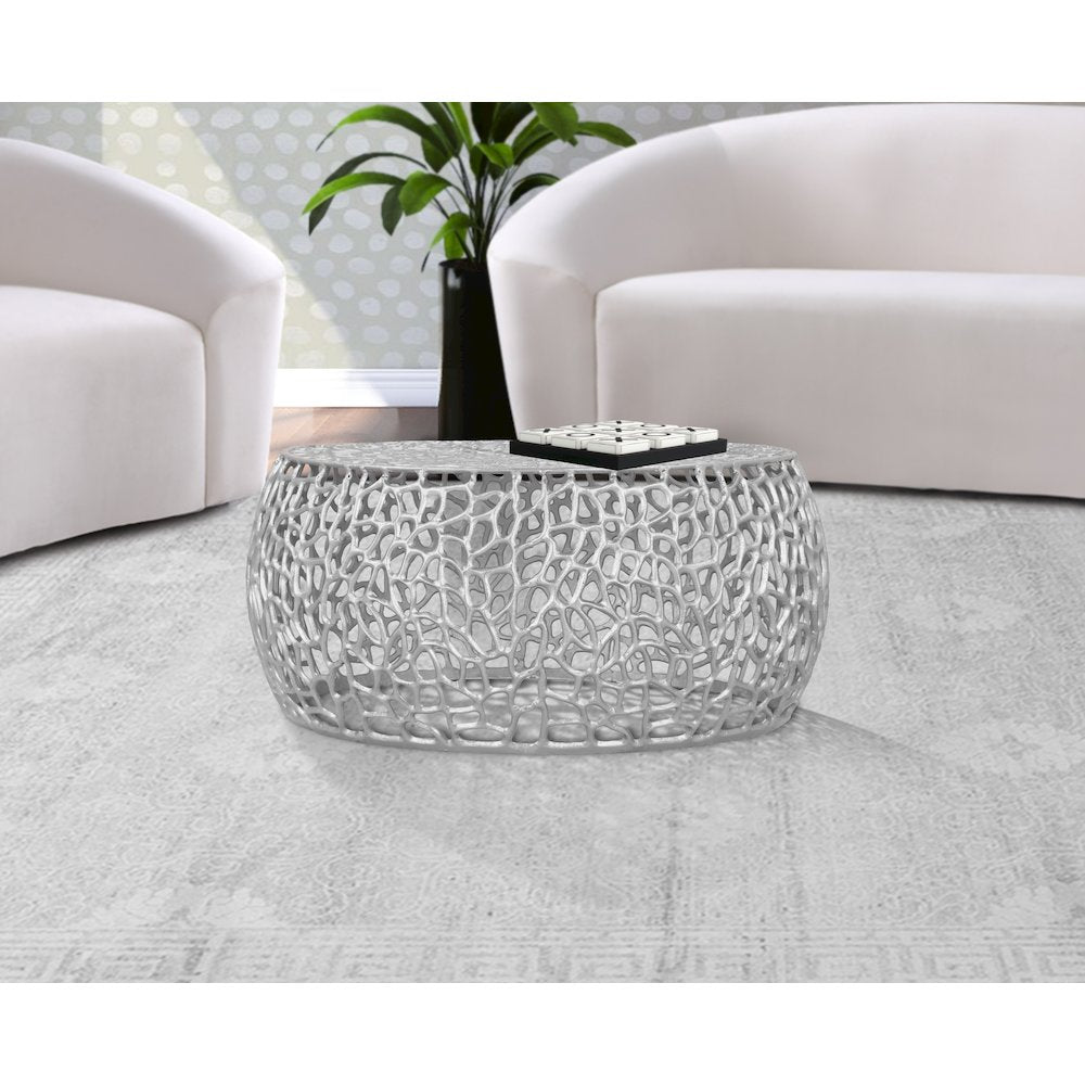 Priya Silver Coffee Table