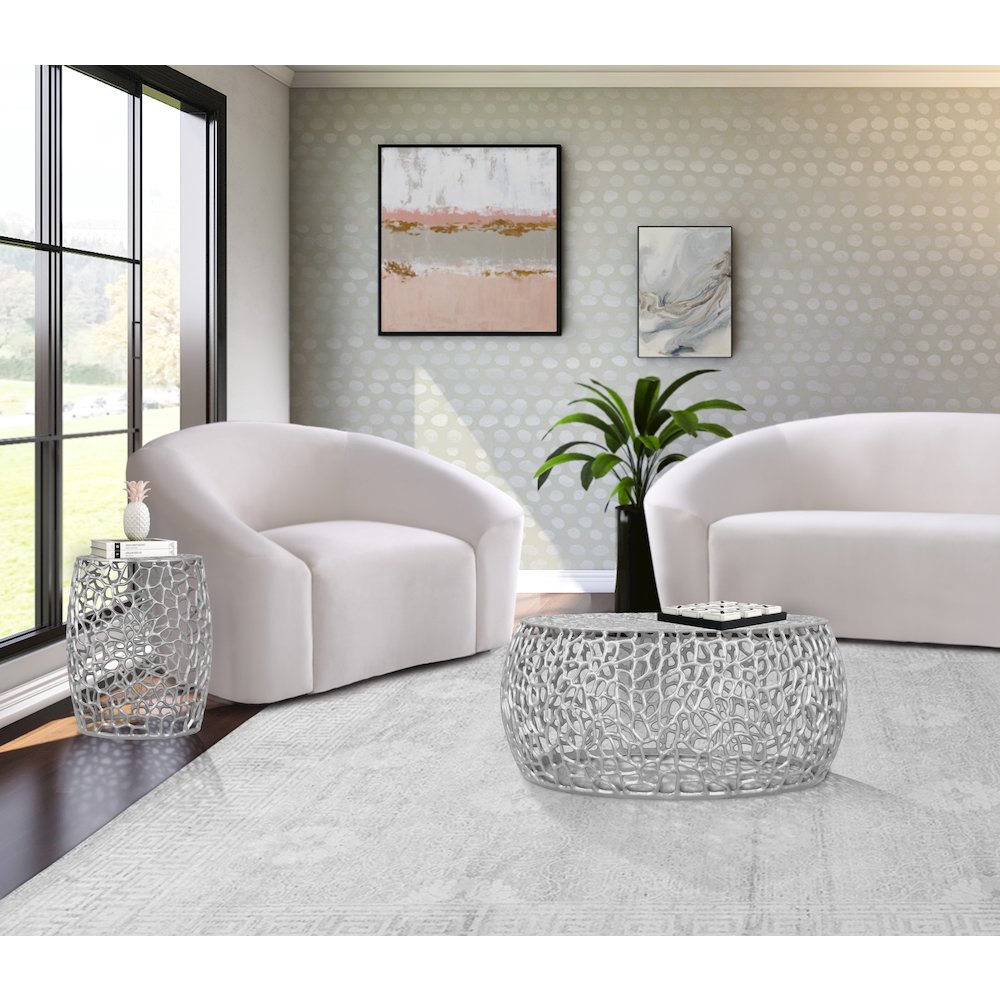 Priya Silver Coffee Table