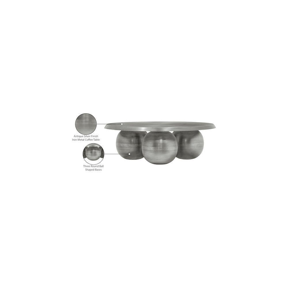 Globus Silver Coffee Table