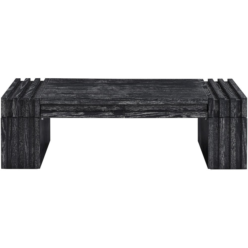 Stanton Black Oak Veneer And Solid Wood Coffee Table