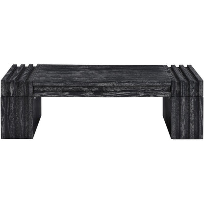 Stanton Black Oak Veneer And Solid Wood Coffee Table