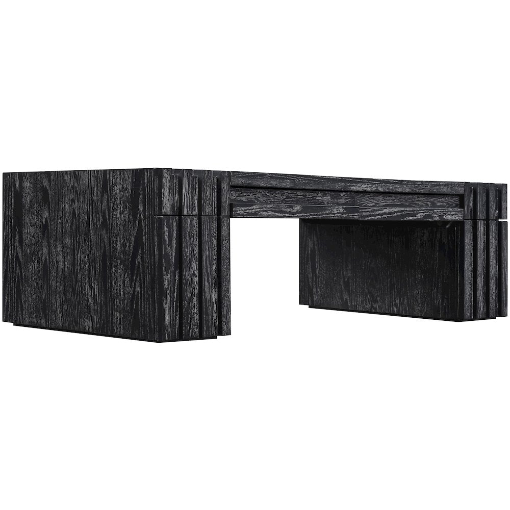 Stanton Black Oak Veneer And Solid Wood Coffee Table