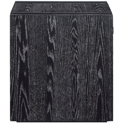Stanton Black Oak Veneer And Solid Wood End Table