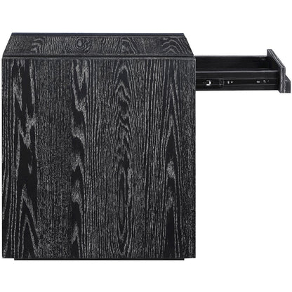 Stanton Black Oak Veneer And Solid Wood End Table