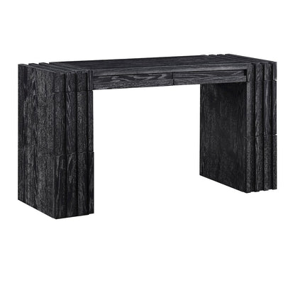 Stanton Black Oak Veneer And Solid Wood Console Table