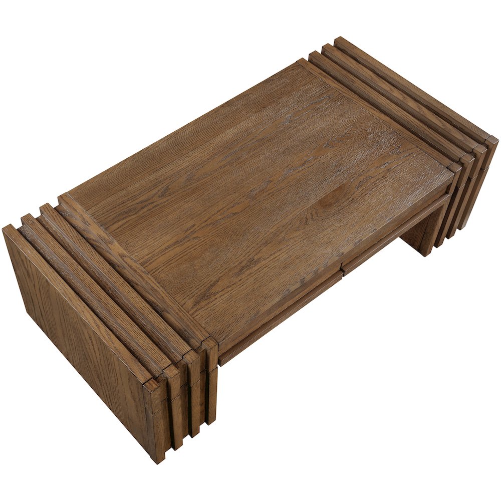 Stanton Brown Oak Veneer And Solid Wood Coffee Table