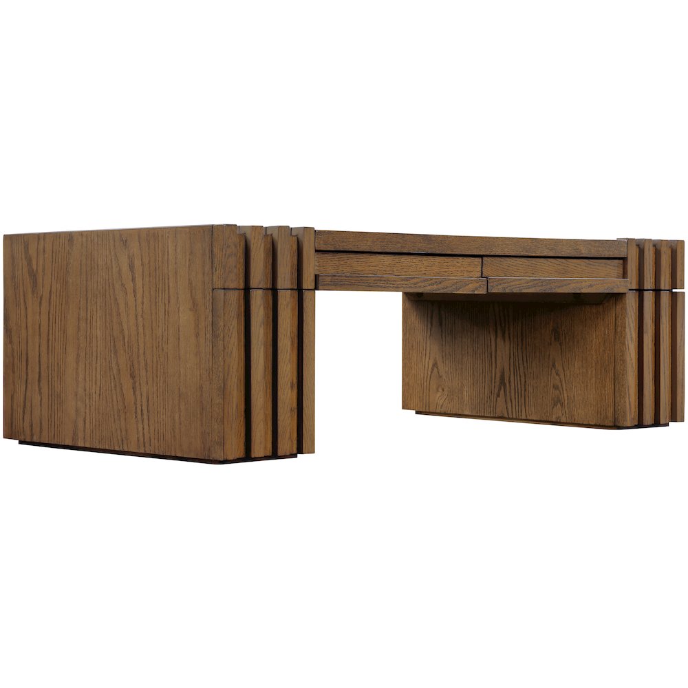 Stanton Brown Oak Veneer And Solid Wood Coffee Table