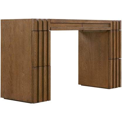 Stanton Brown Oak Veneer And Solid Wood Console Table