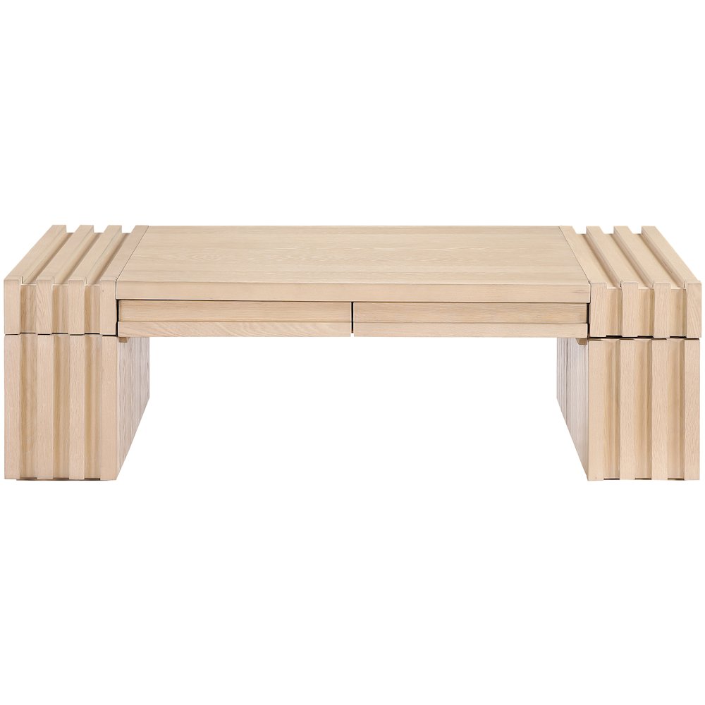 Stanton Natural Oak Veneer And Solid Wood Coffee Table