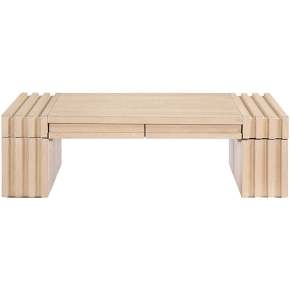 Stanton Natural Oak Veneer And Solid Wood Coffee Table