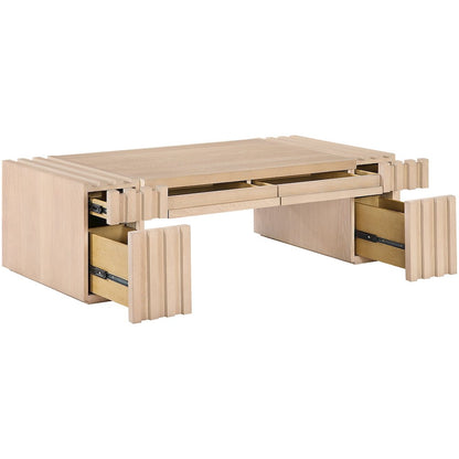 Stanton Natural Oak Veneer And Solid Wood Coffee Table