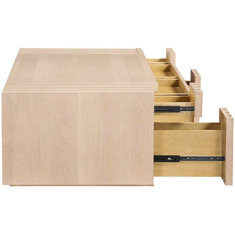 Stanton Natural Oak Veneer And Solid Wood Coffee Table