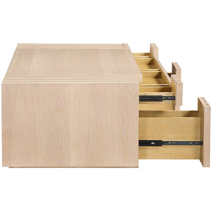 Stanton Natural Oak Veneer And Solid Wood Coffee Table