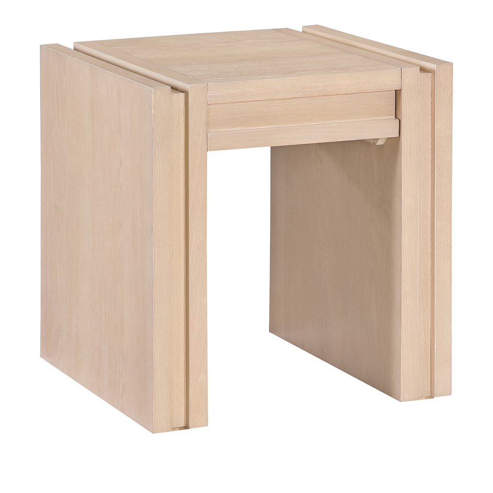 Stanton Natural Oak Veneer And Solid Wood End Table