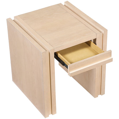 Stanton Natural Oak Veneer And Solid Wood End Table