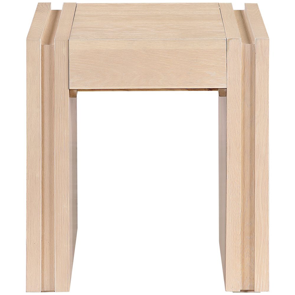 Stanton Natural Oak Veneer And Solid Wood End Table
