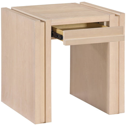 Stanton Natural Oak Veneer And Solid Wood End Table