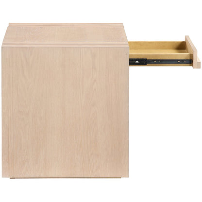 Stanton Natural Oak Veneer And Solid Wood End Table