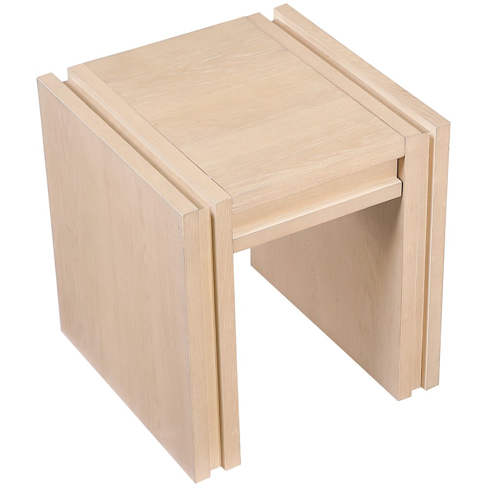 Stanton Natural Oak Veneer And Solid Wood End Table