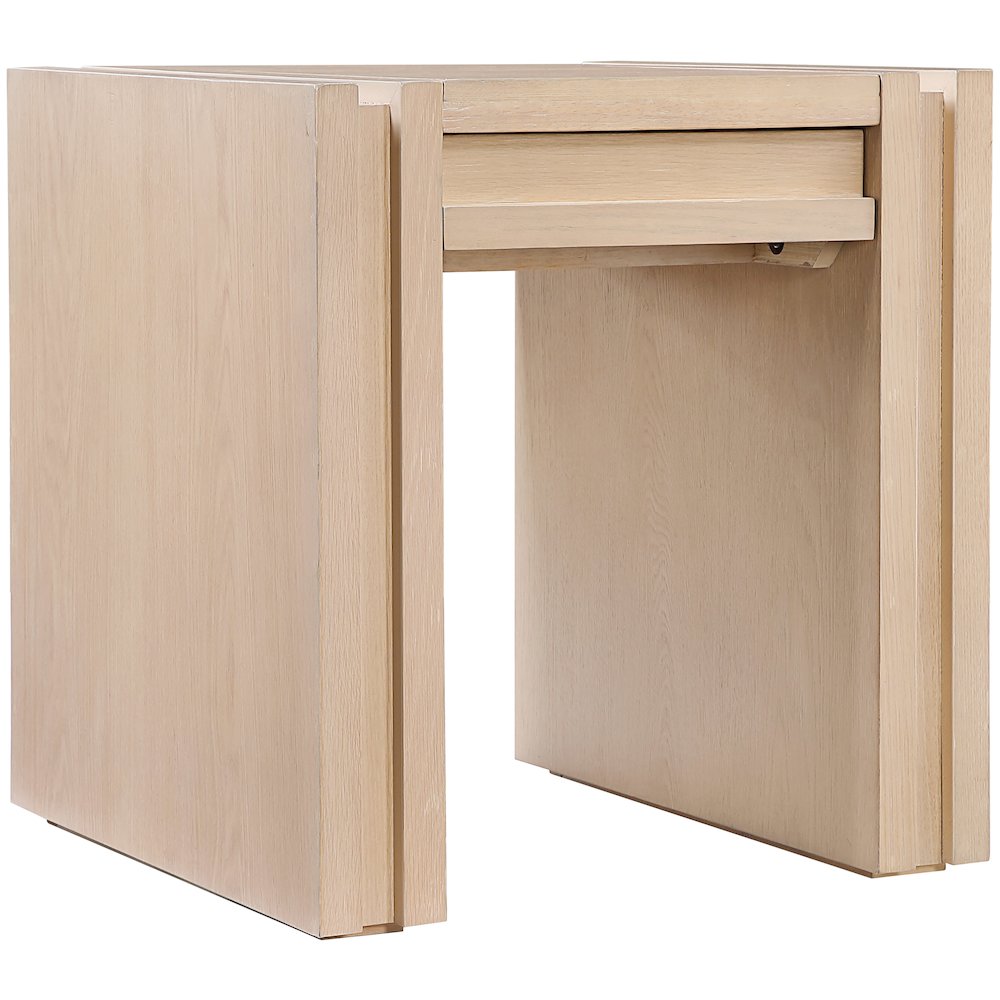 Stanton Natural Oak Veneer And Solid Wood End Table